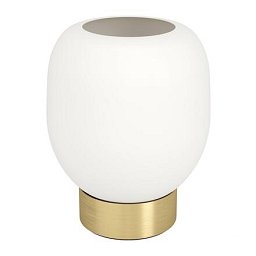 Obrázek pro produkt Stolní svítidlo MANZANARES kartáč.mosaz / bílá 1xE27 40W - EGLO