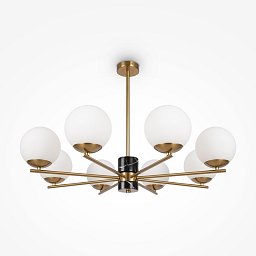 Obrázek pro produkt Závěsné svítidlo Marble E27 8x60W mosaz kov opálové sklo - MAYTONI