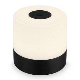Obrázek pro produkt LED nabíjecí stolní lampa, 7 cm, 2W, 150lm, černá - BRILO