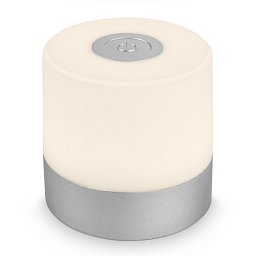 Obrázek pro produkt LED nabíjecí stolní lampa, 7 cm, USB-C, 2W, 150lm, matný chrom - BRILO