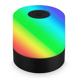Obrázek pro produkt LED nabíjecí stolní lampa, 7 cm, USB-C, 1,5W, 100lm, černá - BRILO