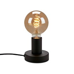 Obrázek pro produkt Stolní lampa, pr. 10 cm, max. 10 W, černá - BRILO