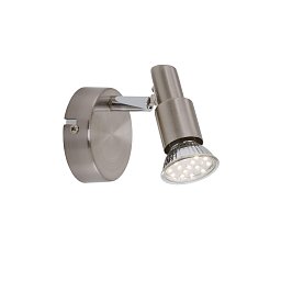 Obrázek pro produkt Bodové svítidlo pr. 8 cm 1xGU10 3W 280lm matný nikl - BRILONER