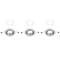 Obrázek pro produkt 3ks sada vestavné svítidlo, pr. 8,6 cm, hliník - BRILONER