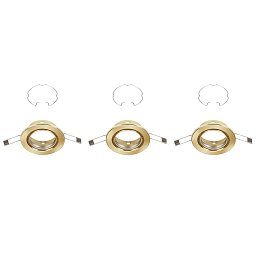 Obrázek pro produkt 3ks sada vestavné svítidlo, pr. 8,6 cm, zlatá - BRILONER