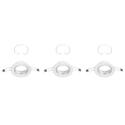 Obrázek pro produkt 3ks sada vestavné svítidlo, pr. 8,6 cm, bílé - BRILONER