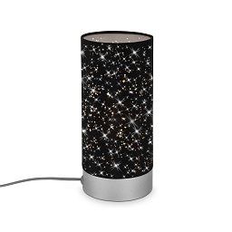 Obrázek pro produkt Hvězdné nebe stolní lampa, pr. 11 cm, max. 25 W, matný chrom-černá - BRILO