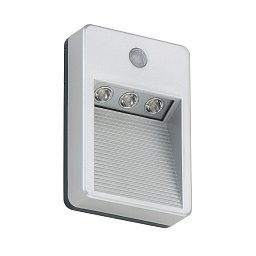 Obrázek pro produkt LED venkovní svítidlo s čidlem 12,6 cm 3x0,06W 5lm titan - BRILONER