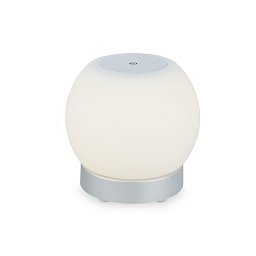 Obrázek pro produkt LED bateriové stolní svítidlo, pr.16 cm, LED modul, 3W, 350 lm, matný chrom - BRILO