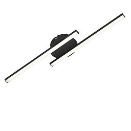 Obrázek pro produkt LED nástěnné a stropní svítidlo, 55,5 cm, 12 W, černá - BRILO