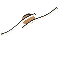 Obrázek pro produkt LED nástěnné a stropní svítidlo, 55,5 cm, 12 W, černá - BRILO