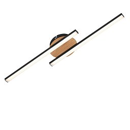 Obrázek pro produkt LED nástěnné a stropní svítidlo, 55,5 cm, 12 W, černá - BRILO