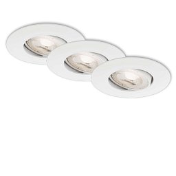 Obrázek pro produkt 3ks sada ultraploché LED vestavné svítidlo, pr. 9 cm, 5 W, bílé - BRILONER