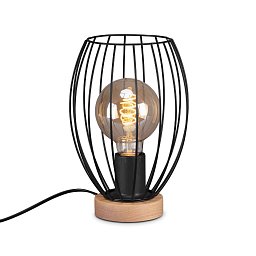 Obrázek pro produkt Stolní lampa, pr. 17,5 cm, max. 25 W, černá - BRILO