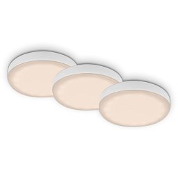 Obrázek pro produkt 3ks sada LED vestavné svítidlo, pr. 7,5 cm, 3 W, 350 lm, bílé - BRILONER