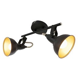 Obrázek pro produkt Bodové svítidlo 30,4 cm 2x E14 40W černá - BRILO