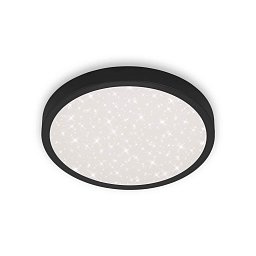 Obrázek pro produkt LED stropní svítidlo hvězdné nebe, pr. 38 cm, 24 W, 3000 lm, černá - BRILO