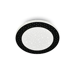 Obrázek pro produkt LED stropní svítidlo, pr. 28 cm, 15 W, 1600 lm, černá - BRILO