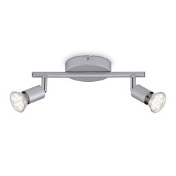 Obrázek pro produkt Bodové svítidlo 25,5x7 cm 2xGU10 4,8W 520lm titan - BRILONER