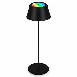 Obrázek pro produkt LED RGB nabíjecí stolní lampa 38 cm 2,6W 200lm černá - BRILO