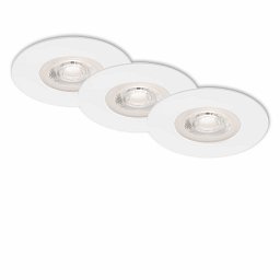 Obrázek pro produkt 3ks sada LED vestavné svítidlo, pr. 9 cm, 5 W, bílé - BRILONER