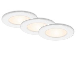 Obrázek pro produkt 3ks sada LED vestavné svítidlo, pr. 11,5 cm, 6 W, bílé - BRILONER