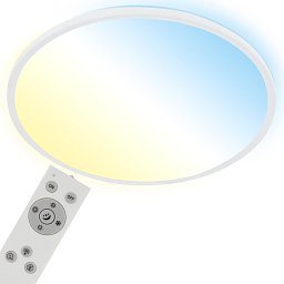 Obrázek pro produkt Ultraploché CCT svítidlo LED panel, pr.48 cm, LED, 31 W, 3500 lm, bílé - BRILO