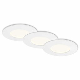 Obrázek pro produkt 3ks sada LED vestavné svítidlo, pr. 8,5 cm, 6 W, bílé - BRILONER