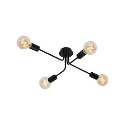 Obrázek pro produkt Bodové svítidlo 67 cm 4x E27 60W černá - BRILO