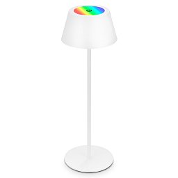 Obrázek pro produkt LED RGB nabíjecí stolní lampa 38 cm 2,6W 200lm bílé - BRILO