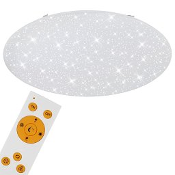 Obrázek pro produkt LED stropní svítidlo hvězdné nebe, CCT, noční světlo, dálkový ovladač, stmívatelné - BRILO
