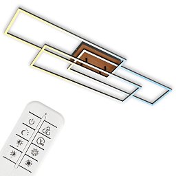 Obrázek pro produkt CCT LED stropní svítidlo, 116,5 cm 18 W, 2200 lm, černá - BRILO