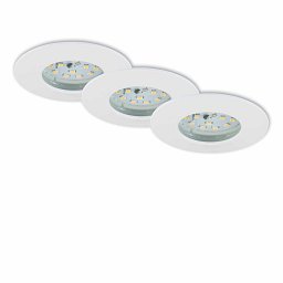 Obrázek pro produkt 3ks sada LED vestavné svítidlo, pr. 7,5 cm, 6,5 W, bílé - BRILONER