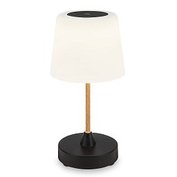 Obrázek pro produkt LED bateriové stolní svítidlo pr.12,5 cm, LED modul, 3W, 350 lm, černá - BRILO
