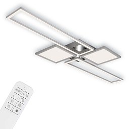 Obrázek pro produkt CCT LED stropní svítidlo, 120 cm,50 W, hliník-chrom - BRILO