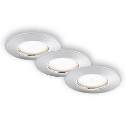 Obrázek pro produkt 3ks sada LED vestavné svítidlo, pr. 7,5 cm, chrom - BRILONER