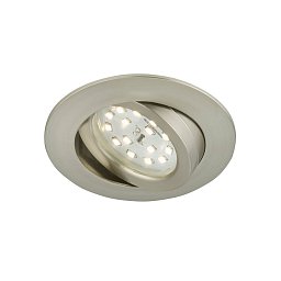 Obrázek pro produkt LED vestavné svítidlo, pr. 8,2 cm, 5 W, matný nikl - BRILONER