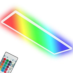 Obrázek pro produkt Ultraploché RGB/W-svítidlo LED panel s přímé a nepřímé osvětlení, 42 cm, LED, 22 W, 3000 lm, bílé - BRILO