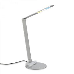 Obrázek pro produkt CCT-LED stolní lampa na psací stůl, 83 cm, 12 W, 680 lm, stříbrná - BRILO