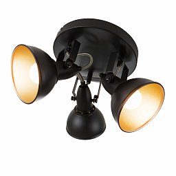 Obrázek pro produkt Bodové svítidlo pr. 21 cm 3x E14 40W černá - BRILO