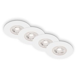 Obrázek pro produkt LED vestavná svítidla, pr.9 cm, 4x LED, 4,9 W, 480 lm, bílé - BRILO