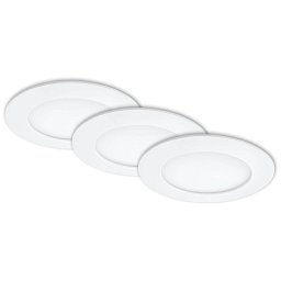 Obrázek pro produkt 3ks sada LED vestavné svítidlo, pr. 12 cm, 6,4 W, bílé - BRILONER