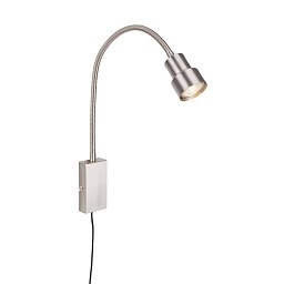 Obrázek pro produkt Bodové svítidlo s dotykovým vypínačem 69 cm 1xGU10 5W 400lm matný nikl - BRILONER