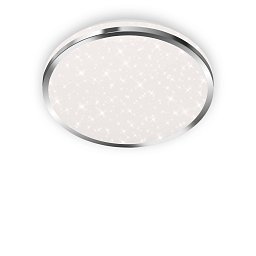 Obrázek pro produkt LED stropní svítidlo hvězdné nebe, pr. 28 cm, 12 W, chrom - BRILONER