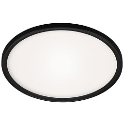 Obrázek pro produkt Stropní svítidlo do koupelny, pr. 42 cm, 22 W, 2900 lm, černá - BRILO