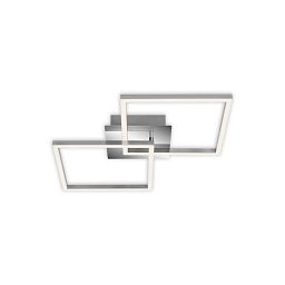 Obrázek pro produkt LED stropní svítidlo, 62 cm, 2300 LM, 22 W, hliník-chrom - BRILO