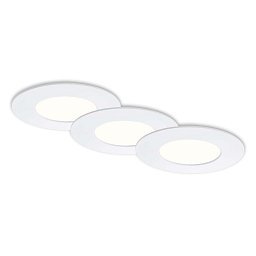 Obrázek pro produkt 3ks sada LED vestavné svítidlo, pr. 8,5 cm, 4,9 W, bílé - BRILONER