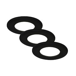 Obrázek pro produkt 3ks sada LED vestavné svítidlo, pr. 8,5 cm, 5 W, 450 lm, černá - BRILONER