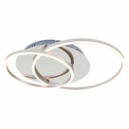 Obrázek pro produkt LED stropní svítidlo, 51,5 cm, 4100 LM, 36 W, hliník-chrom - BRILO
