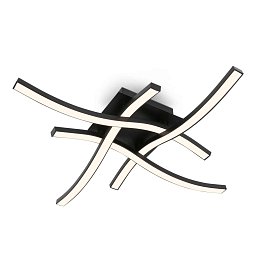 Obrázek pro produkt LED nástěnné a stropní svítidlo, 47,5 cm, 14,4 W, 350 lm, černá - BRILO